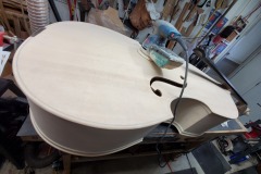 The Chinese Double Bass Sanding